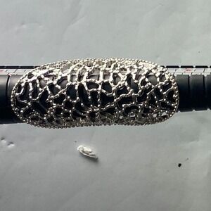 Women's Silver Tone Cobweb Design Ring Statement Fashion Jewelry Size 6.75